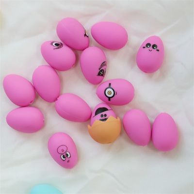 สีซิลิโคนข้อมือฟัน นุ่ม ปลอดภัย ทนทาน ไข่อีสเตอร์ สีซิลิโคนข้อมือที่มีรูสําหรับการทําปากกา