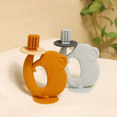 ซิลิโคนเด็ก Teether BPA ฟรี เนื้อเยื่ออ่อนโยนบําบัดอาการปวดยางฟัน การบรรเทาฟัน ซิลิโคน Teether ปลอดภัยสําหรับของเล่นเด็ก
