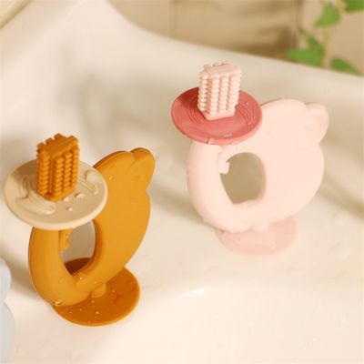 BPA ฟรี Teether ซิลิโคน เนื้อเยื่ออ่อนโยนง่ายที่จะถือ ช่วยกับการบําบัดความเจ็บปวดฟัน ของเล่นฟันเด็กที่ดีที่สุด