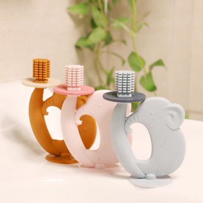 BPA ฟรี Teether ซิลิโคน เนื้อเยื่ออ่อนโยนง่ายที่จะถือ ช่วยกับการบําบัดความเจ็บปวดฟัน ของเล่นฟันเด็กที่ดีที่สุด