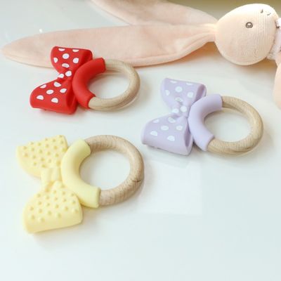 สินค้าอาหาร เกรดซิลิโคน Teething แหวน Freezable สําหรับการปลดปล่อยเพิ่มเติม ของเล่นการศึกษาทารก ซิลิโคนผลไม้ Teether