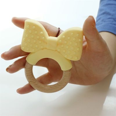 สินค้าอาหาร เกรดซิลิโคน Teething แหวน Freezable สําหรับการปลดปล่อยเพิ่มเติม ของเล่นการศึกษาทารก ซิลิโคนผลไม้ Teether