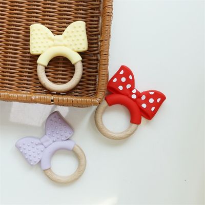 สินค้าอาหาร เกรดซิลิโคน Teething แหวน Freezable สําหรับการปลดปล่อยเพิ่มเติม ของเล่นการศึกษาทารก ซิลิโคนผลไม้ Teether