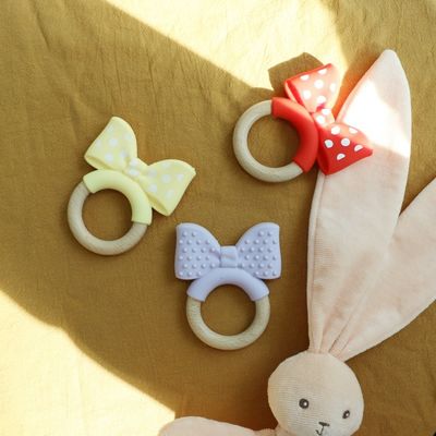 สินค้าอาหาร เกรดซิลิโคน Teething แหวน Freezable สําหรับการปลดปล่อยเพิ่มเติม ของเล่นการศึกษาทารก ซิลิโคนผลไม้ Teether