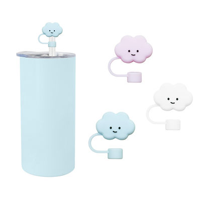 ดอกไม้ที่แตกต่างกัน ซิลิโคนหญ้าหญ้าหมวกหญ้าหมวก Toppers ครอบสําหรับถ้วย Tumbler