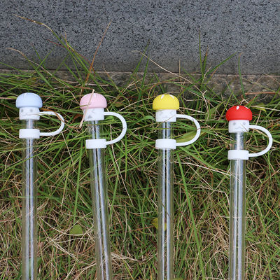 การออกแบบส่วนประชาชนที่กําหนดเอง 10MM Straw Topper สําหรับถ้วย Tumbler ครบครัน