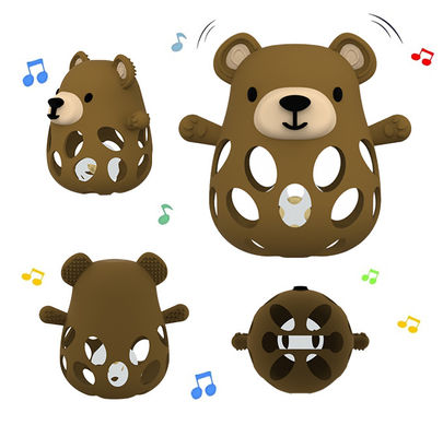 สัตว์ Fox And Bear Medical Grade Relief สําหรับทารก 0-6 เดือน บรรเทาอาการปวดฟัน ซิลิโคน Teether สําหรับทารกที่จับง่าย