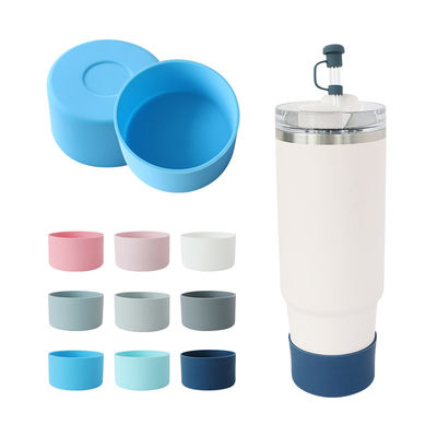 ซิลิโคน แบมเปอร์ กระป๋องกล่องสําหรับ Quencher 40 oz 7.5cm Tumbler Boot Stanley Cup ซิลิโคน ด้านล่างกล่องปิด