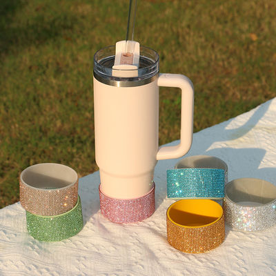 ถ้วยยอดขาย Glitter ซิลิโคนบูทสําหรับ 20-40oz กล่องปก ด้านล่าง กล่องปก ป้องกัน tumbler boot พิมพ์