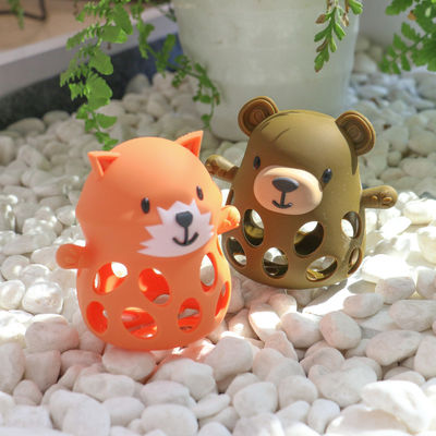PAISEN หมีฟันถุงมือ Unisex Custom BPA-Free ของขวัญเด็กทารกที่เพิ่งเกิด สัตว์น่ารัก รูปทรงซิลิโคนฟันของเล่น ฟันเด็กอ่อน
