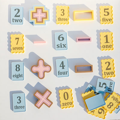 OEM ODM ของเล่นซิลิโคนตามสั่ง สําหรับเด็ก เลขเลเซอร์พิมพ์ กระดานเล็ก 10pcs แพ็คสําหรับเด็ก ชุดของเล่นการศึกษา