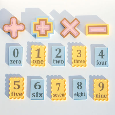 OEM ODM ของเล่นซิลิโคนตามสั่ง สําหรับเด็ก เลขเลเซอร์พิมพ์ กระดานเล็ก 10pcs แพ็คสําหรับเด็ก ชุดของเล่นการศึกษา