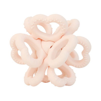 PAISEN BSCI Rattle Baby Teether Ball Toy BPA ฟรี ซิลิโคน โซฟต์บอล ยืดหยุ่นง่ายสําหรับเด็กอายุ 6 เดือน+