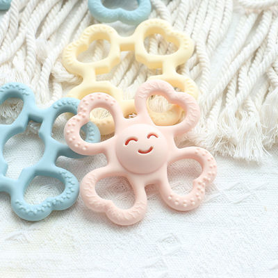 PAISEN BSCI Rattle Baby Teether Ball Toy BPA ฟรี ซิลิโคน โซฟต์บอล ยืดหยุ่นง่ายสําหรับเด็กอายุ 6 เดือน+