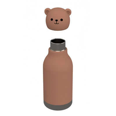 Bear Design Original Custom Food Grade ซิลิโคน 304 สแตนเลส เด็กกลับโรงเรียน วันเกิด ถ้วยน้ําเด็ก ถ้วยฝึกอบรม
