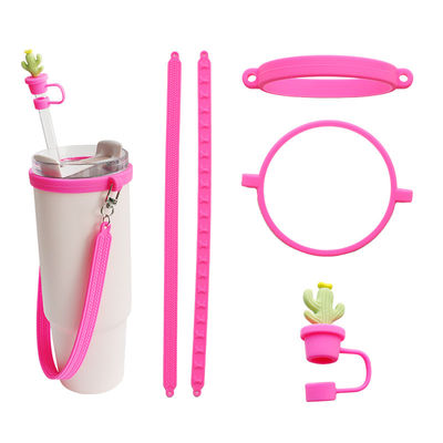 ซิลิโคน Lanyard มือถือ Sling สําหรับ Tumbler บุคคลบุคคลกันสลิด Sippy Cup Label กระป๋องน้ํา ส่ง Strap Bar อุปกรณ์เสริม
