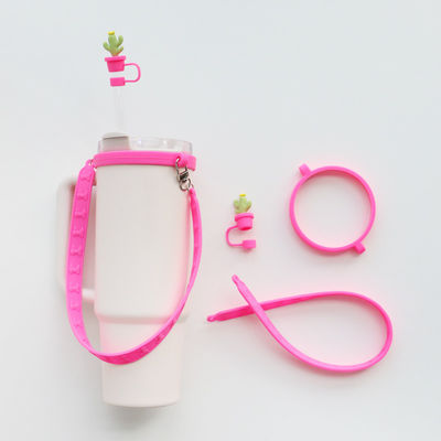 ซิลิโคน Lanyard มือถือ Sling สําหรับ Tumbler บุคคลบุคคลกันสลิด Sippy Cup Label กระป๋องน้ํา ส่ง Strap Bar อุปกรณ์เสริม
