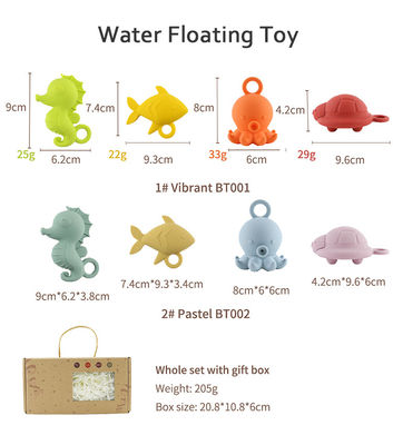 สีซิลิโคน สัตว์มหาสมุทรปลาปลาปลาปลามะขาม เด็กเด็ก ของเล่นอาบน้ํา ของขวัญชุดน้ําสเปรย์ Squishy