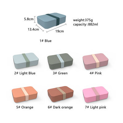 ปรับแต่งโลโก้ โปรเต็ปตั๋วอาหาร สีซิลิโคน ขนาดสี่เหลี่ยม ถังอาหาร กล่องเบนโต้ พร้อมฝา 3 กล่อง