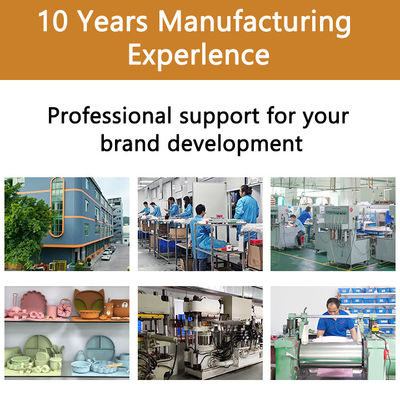 เครื่องบรรจุอาหาร ซิลิโคน เซลัด ถังอาหารกลางวัน สามารถใช้ได้อีกครั้ง ไม่มี BPA เครื่องไมโครเวฟ ปลอดภัย ป้องกันการสลิด ความจุ 0-1L