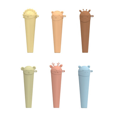 หม้อลอลลี่น้ําแข็งซิลิโคนทรงสัตว์ที่น่ารัก ไม่ใช้ BPA เครื่องซักจานปลอดภัยสําหรับไอศกรีลที่ทําเอง