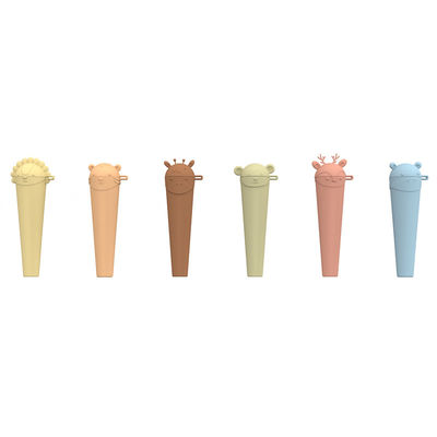 PAISEN สัตว์ ซิลิโคน Popsicle Maker BPA ฟรี Ice Pop Molds ที่สามารถนําไปใช้ใหม่ได้ เครื่องล้างจาน ปลอดภัย