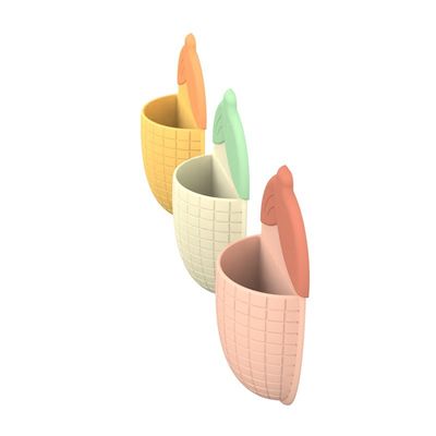 ตัวถือแปรงสีฟันแบบถ้วยดูดทรงข้าวโพด น่ารัก