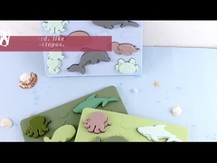 Custom Silicone Montessori Shape Puzzle สำหรับเด็กอนุบาล